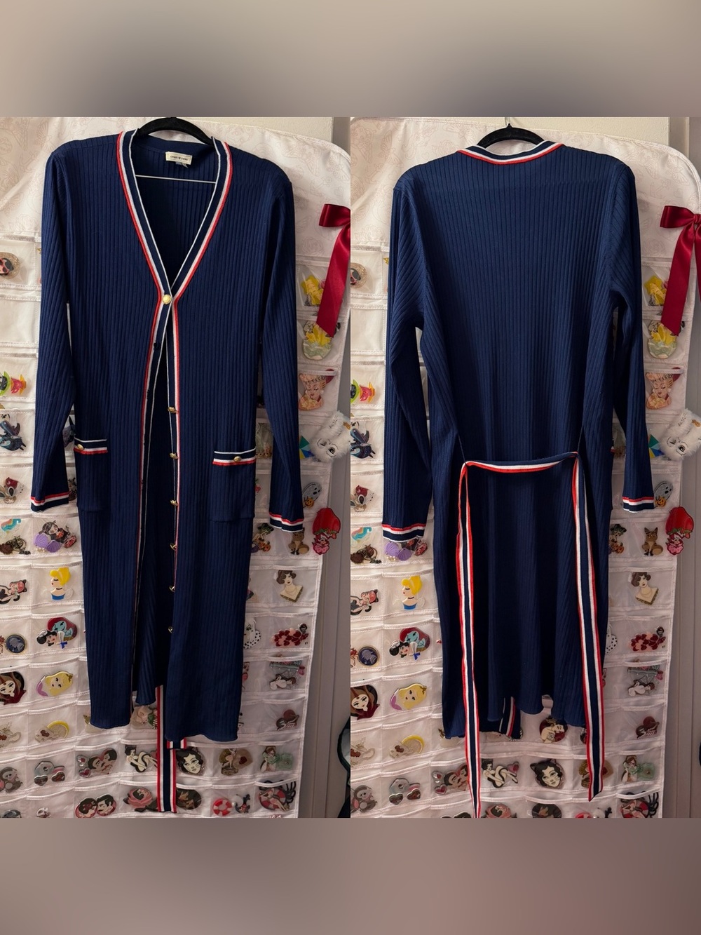 Court & rowe long blue sweater XXL
